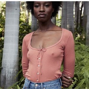 Doen Vivienne Tee Size S in Bruschetta - NWT